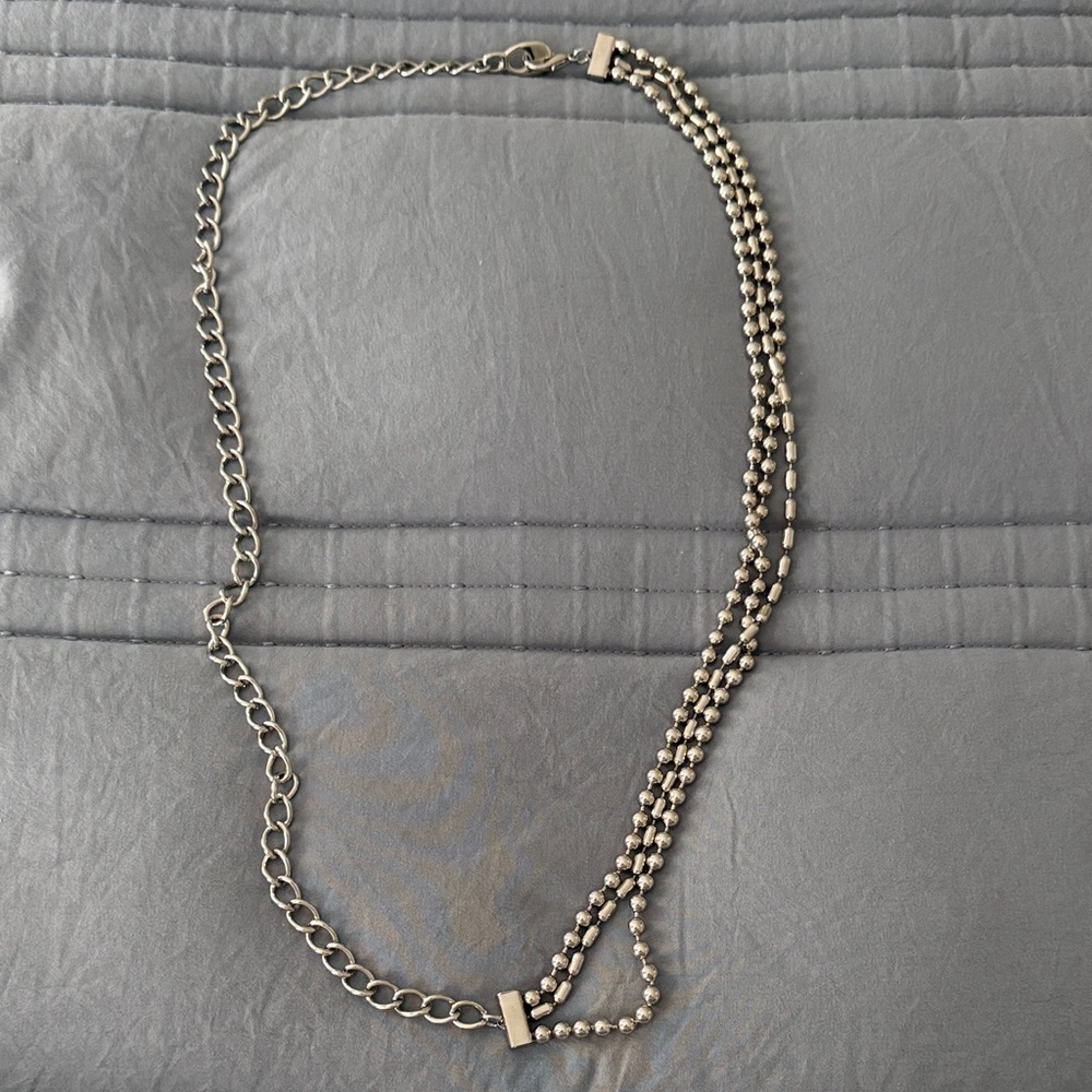 Silver Multi-Strand Beaded Chain belt - Women Jewelry